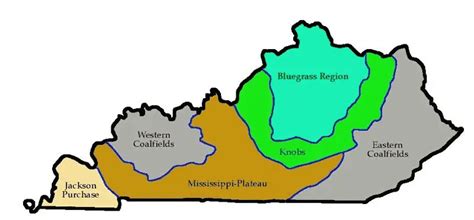 Kentucky Regions • Mapsof.net