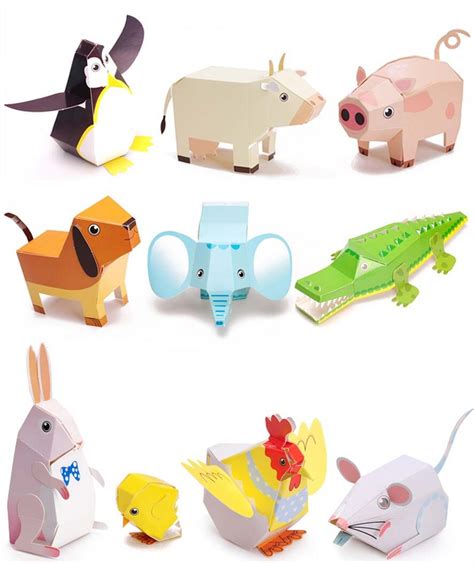 3D DIY Animal Paper Folding Puzzle Educational Toy Handmade Craft Gift for Kids-in Puzzles from ...
