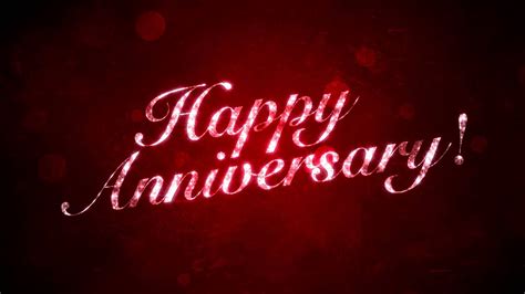 Happy Anniversary on Red - HD Background Loop - YouTube