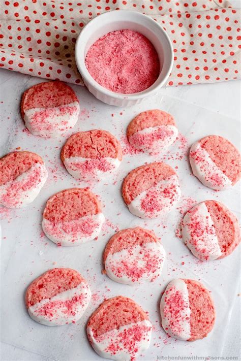 Red Hot Cookies Dipped in White Chocolate | Yummy cookies, Candy ...