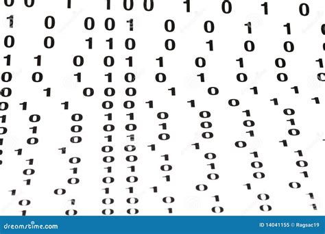 Binary code pattern stock illustration. Illustration of white - 14041155