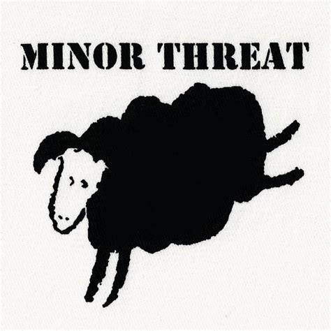 Minor Threat black sheep graphic patch