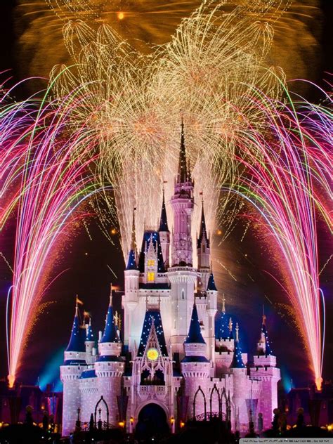 Disney Castle Fireworks Wallpapers on WallpaperDog