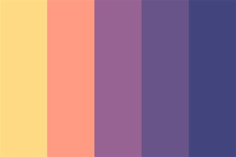 Tropical Sunset Vaporwave Edition Color Palette | Color palette ...