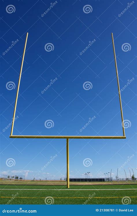 American Football Field Goal Posts Stock Image - Image: 21308781