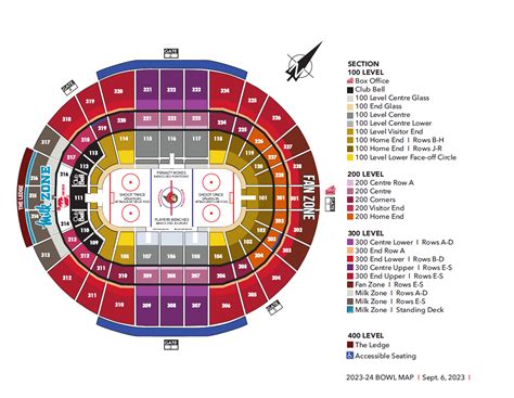 Arena Map - Canadian Tire Centre