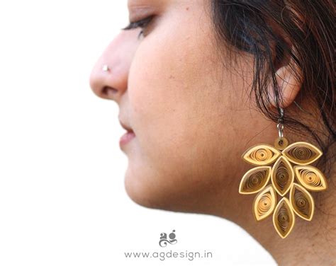 Autumn Leaves | Paper Quilling Earrings – AG Design