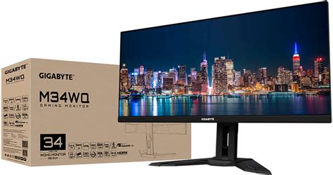 Customer Reviews: GIGABYTE M34WQ 34" LED WQHD FreeSync Premium IPS Gaming Monitor with HDR (HDMI ...