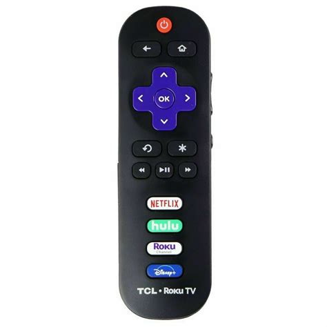 TCL Roku TV Remote Control with Netflix/Hulu/Roku/Disney+ Keys - Black ...