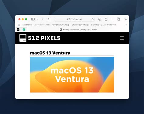 512 Pixels' macOS Screenshot Library Updated with Ventura Screenshots - MacStories