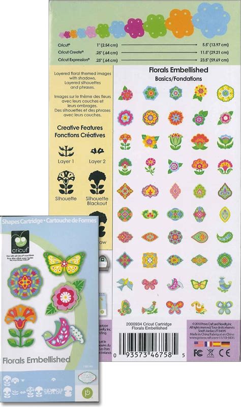 Amazon.com: Cricut Florals Embellished Cartridge