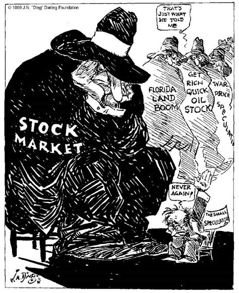 Stock Market Crash Political Cartoons 1929