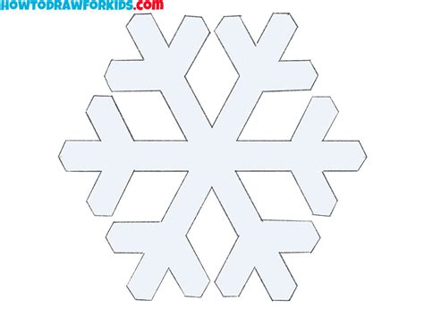 How to Draw an Easy Snowflake - Easy Drawing Tutorial For Kids