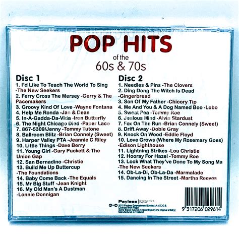 Pop Hits of the 60s & 70s on 2 Disc BRAND NEW SEALED MUSIC ALBUM CD - AU STOCK 9317206029614 | eBay