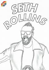 Seth Rollins Coloring Pages  Free Printables sketch template