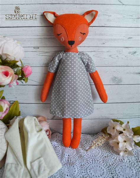 Fox Toy Fox Personalized Baby gifts girls Kids toys Stuffed | Etsy