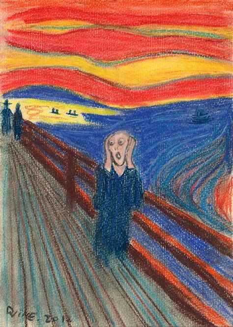 The Scream 1893 & 1895 Edvard Munch - Darkvine Art - Drawings & Illustration, Science ...