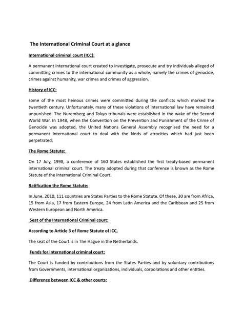 ICC - ICC - The International Criminal Court at a glance International ...