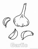 Garlic Coloring Pages sketch template