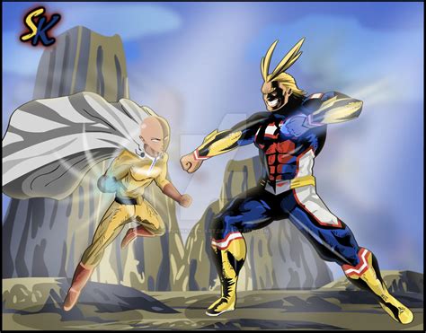 All Might vs Saitama by SushinKiren-Art on DeviantArt