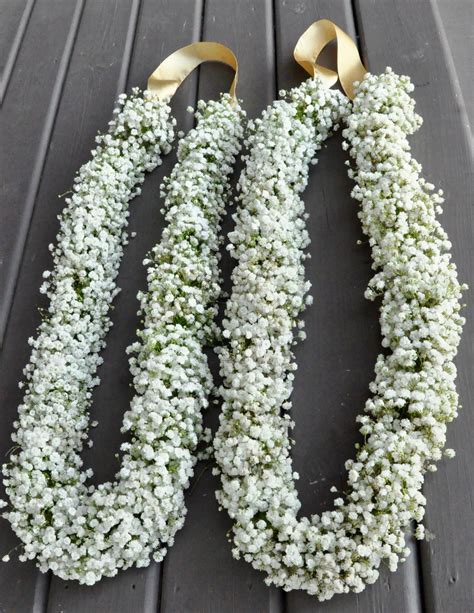 All baby's breath Garlands | Flower garland wedding, Indian wedding ...