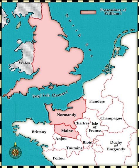 Map England 1066