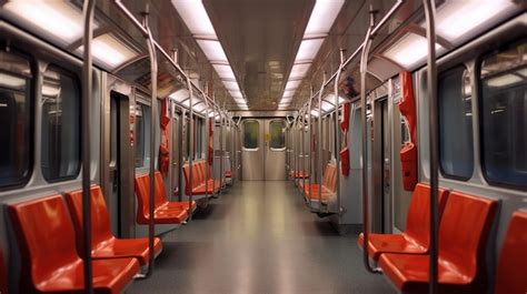 Premium AI Image | Metro train interior