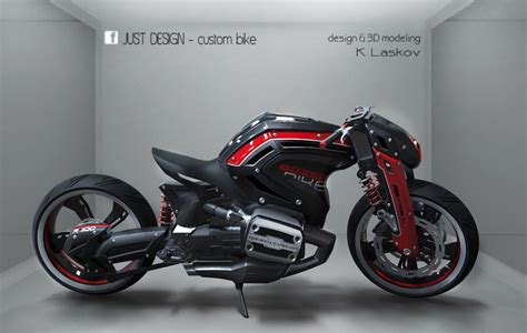 BMW custom bike, konstantin laskov on ArtStation at https://www.artstation.com/artwork/QavG8 ...