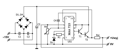 IC 723 TIP41 Laboratory Power Supply Variable voltage | Electronic Circuits, Schematics Diagram ...