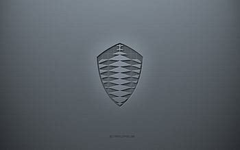 Aston Martin logo, gray creative background, Aston Martin emblem, gray paper texture, Aston ...
