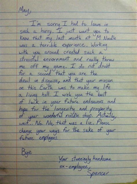 35 Hilariously Funny Resignation Letters