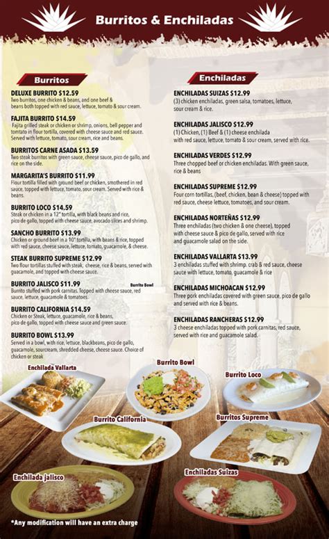 Menu - Margarita's Restaurant