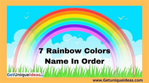 7 Rainbow Colors Name In Order - GetUniqueIdeas