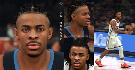 NBA 2K22 Ja Morant Cyberface with 2 Hair Updates Switch Feature by monja - Shuajota - NBA 2K24 ...