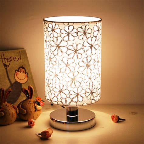 Small Table Lamps Modern Living Room Fabric Shade E27 Decorative