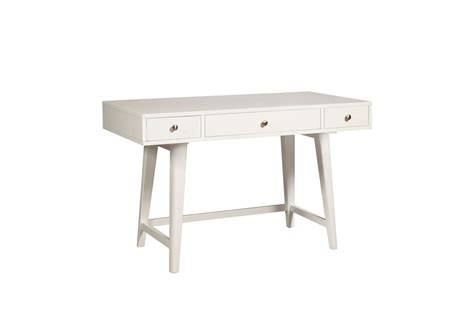 White Mid Century Desk at Gardner-White