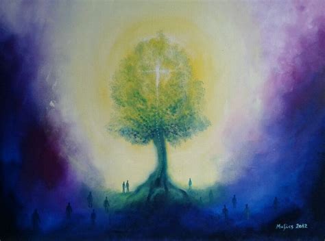 the tree of life (oil painting) Tree Of Life Painting, Diy Painting, Watercolor Paintings ...