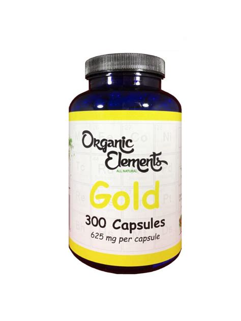 Gold - 625mg per capsule - Organic Elements