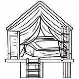 Coloring Pages For A Roof Top Tent · Creative Fabrica sketch template
