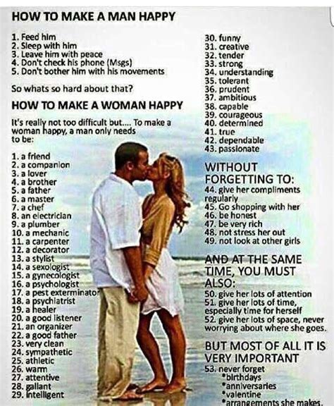 How To Make A Man Happy Quotes - ShortQuotes.cc