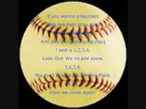 softball cheers! - YouTube