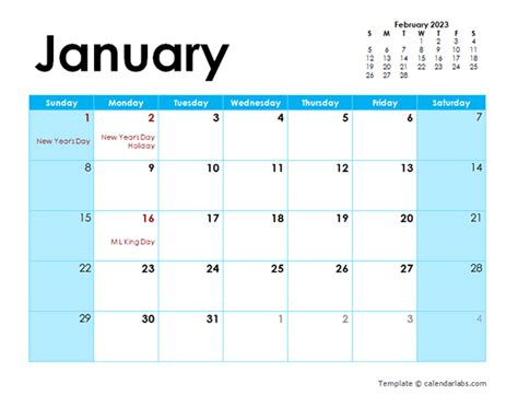 Free Blank Calendar 2023 Printable Monthly - IMAGESEE