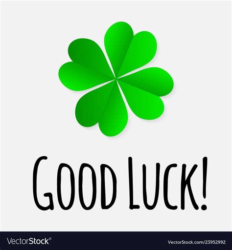 Four leaf green clover lucky symbol. Good luck wish. Download a Free ...