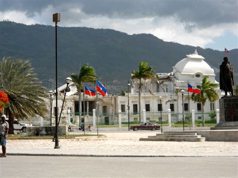 Port au Prince, Haiti - June 2012 - The capital building collapsed ...