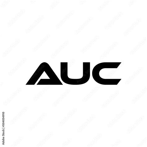 AUC letter logo design with white background in illustrator, vector logo modern alphabet font ...