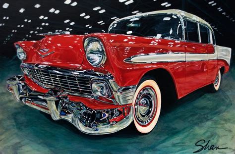 Stunning Art Depicting Classic Cars