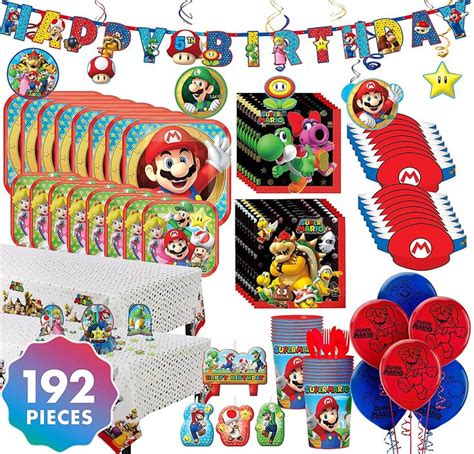 Super Mario Bros Birthday Party Supplies | Super mario bros birthday ...