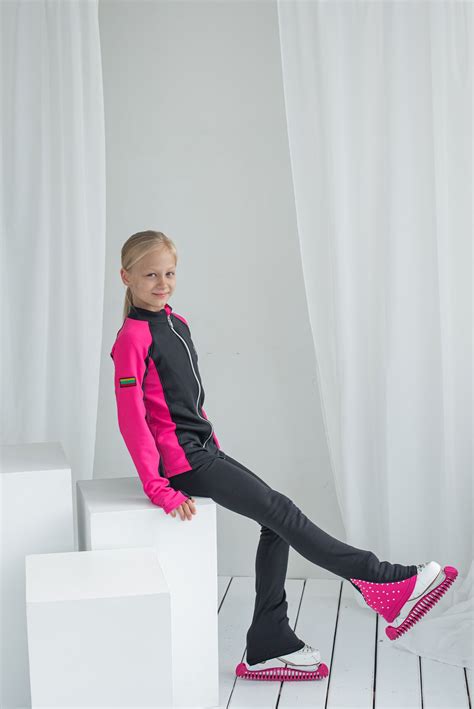 Ice Skating Pants, Ice Training Outfit, Luxury Figure Skating Outfit, Black Training Pants., Has ...