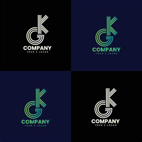 Creative GK logo design 5269986 Vector Art at Vecteezy