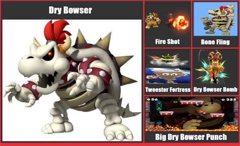 Smash Bros. Moveset Idea: Dry Bowser by pikaCOOL360 on DeviantArt